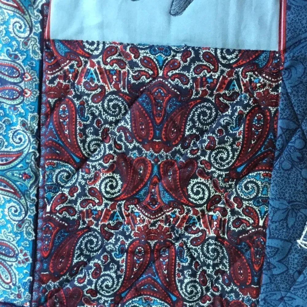 NWT. Hand Crafted Nautical Lap Quilt